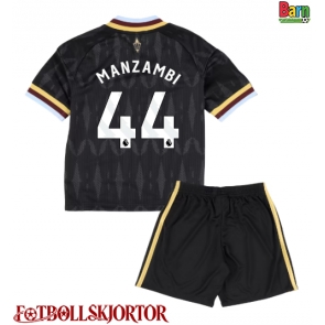 Aston Villa Johan Manzambi #44 Borta Kläder Barn 2026-27 Kortärmad (+ Korta byxor)